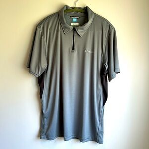 Columbia Freezer Coil Gray Medium Short Sleeve Casual Sporty Men’s Shirt